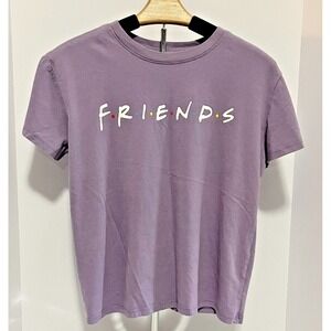 FRIENDS Logo TV Show Vintage Officially licensed Purple Tee T Shirt Size S Women